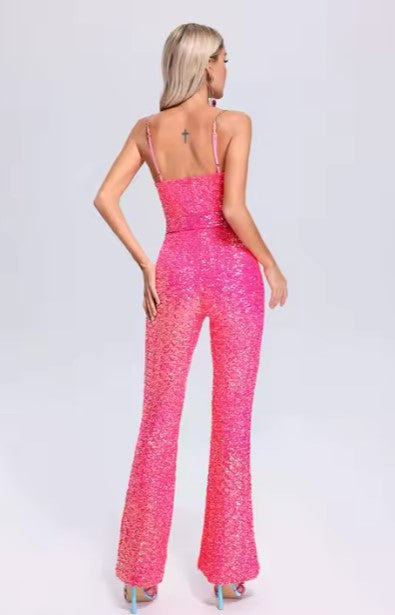 Lola Loka , Sequin Jumpsuit Sleeveless